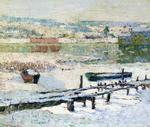 Ernest Lawson - Río en invierno