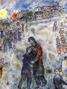 Grabados De Calidad Del Museo Boda judía, 1912 de Marc Chagall (Inspirado  por) (1887-1985, Belarus) | WahooArt.com