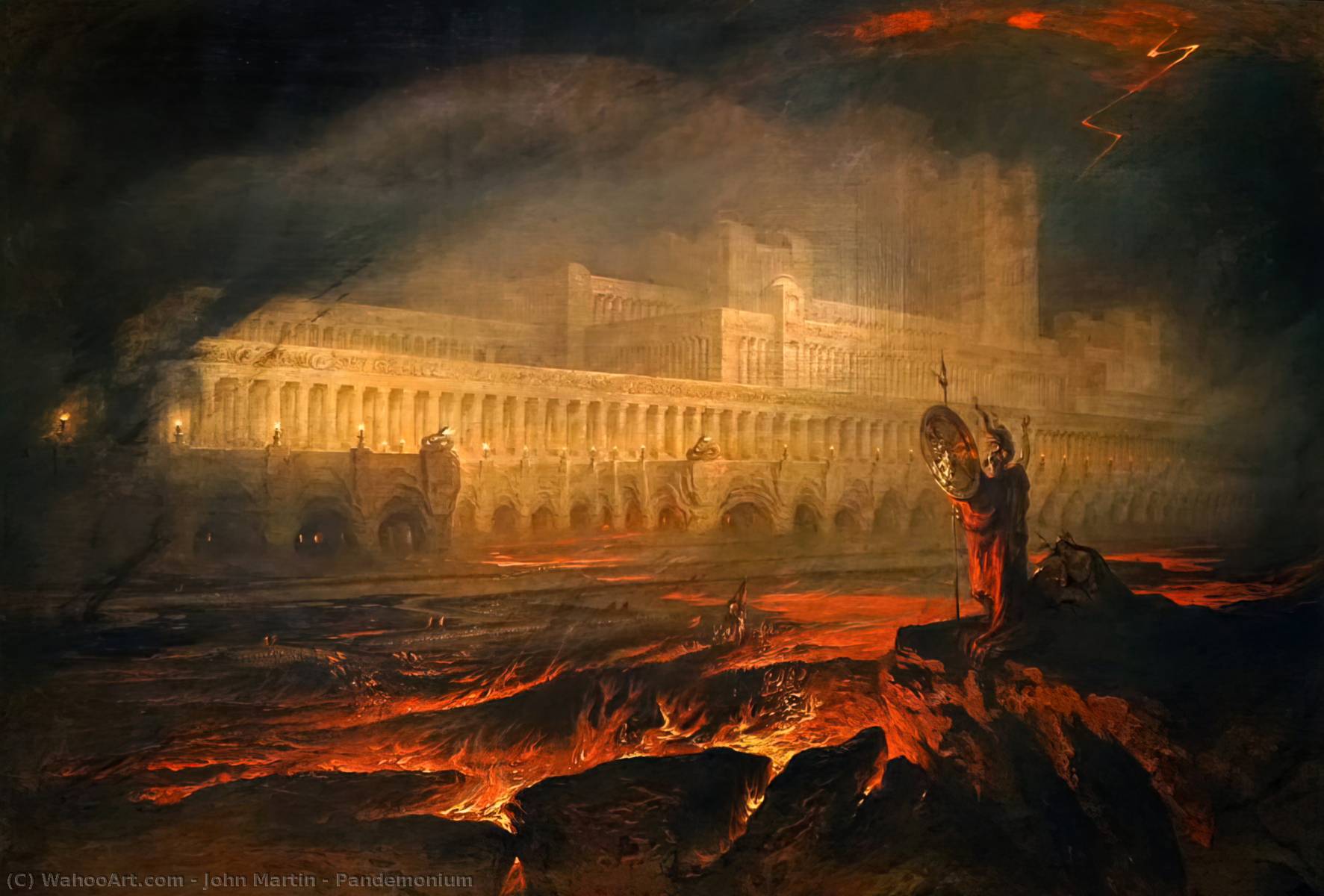 Reproducciones De Pinturas Pandemonium, 1841 de John Martin (1789-1854 ...