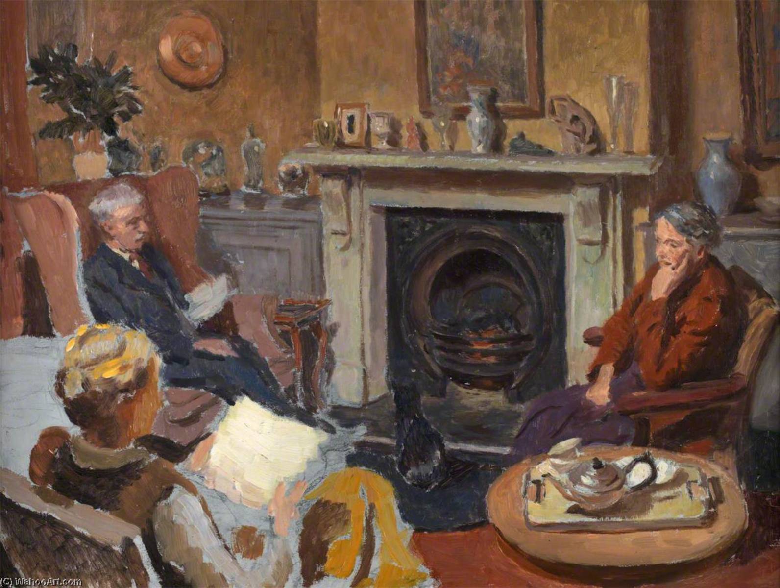 Reproducciones De Arte Del Museo El Artist`s Familia a Llandaff, 1947